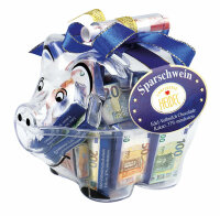 Euro Sparschwein mit Edel-Vollmilch-Tafeln 60g