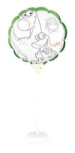 Pop-Up Ballon Set Dino - mit Ballon, Ständer und Stange