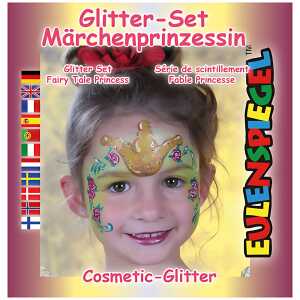 Schminkset Motiv, Glitzer Märchen Prinzessin