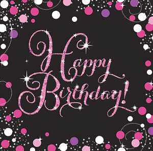 Servietten Happy Birthday Spark. Celebration, 16er 13051665722