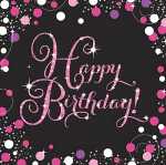 Servietten Happy Birthday Spark. Celebration, 16er...
