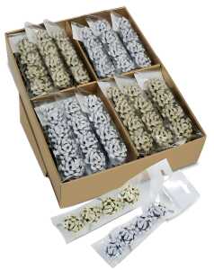 Mini Schleifen Glitter Ø 45mm 4 St. Gold/Silber