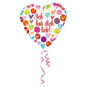 Folienballon Ich hab dich lieb 3286701 Herz