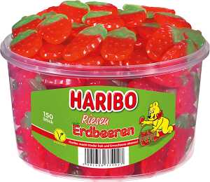 Haribo Riesen Erdberen Dose mit 150 St