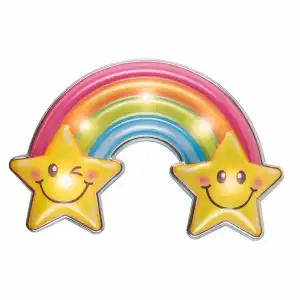 Idena Wandsticker Lampe Regenbogen, 22x13cm, LED