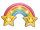 Idena Wandsticker Lampe Regenbogen, 22x13cm, LED