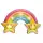 Idena Wandsticker Lampe Regenbogen, 22x13cm, LED
