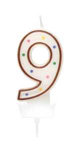 Idena Zahlenkerze "9" braun 4002372583699