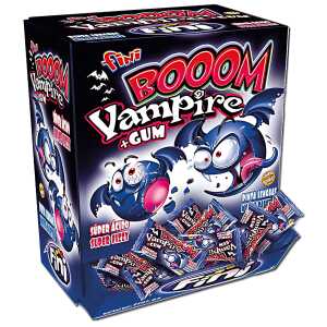 Fini Booom Vampire Gum 200 Hartkaramellen - mit Blaubeergeschmack