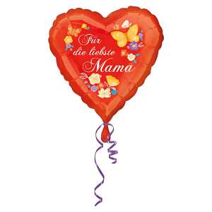 Folienballon Für die liebste Mama 3374901 Herz