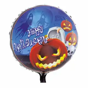 Idena Folienballon Halloween, 45cm, rund