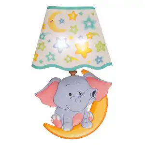Idena Wandsticker Lampe Elefant, 21x13cm, LED