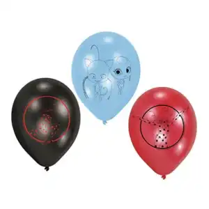 Latexballons Miraculous 6 Stück, 22,8 cm/9"