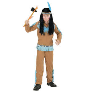 Indian Boy, 128cm Coat, Hose, Stirnband