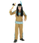 Indian Boy, 128cm Coat, Hose, Stirnband