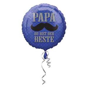 Folienballon Papa du bist der Beste 3375001 D43cm