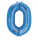 Folienballon Zahl 0 blau 2827001 / 9907274 86cm