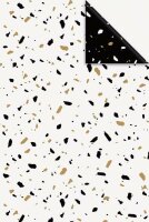 Geschenkpapier 70cmx1,5m Terrazzo gold