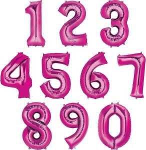 Folienballon Zahl 7 rosa 9907289 / 2829301 86cm