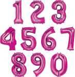 Folienballon Zahl 7 rosa 9907289 / 2829301 86cm