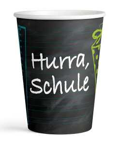 Pappbecher Schulanfang 8 Stück, 250ml