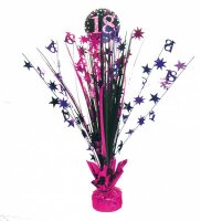 Tischdekoration 45cm 18 pink - aus Papier Folie, Amscan