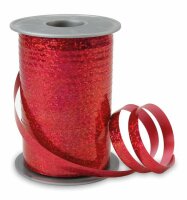 Ringelband 200 m x 10 mm Holly, rot - Präsent