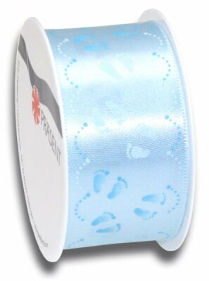 Geschenkband Satin Baby blau 40mm x 2m