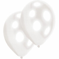 50 Latexballons Pearl weiss, 27,5 cm