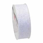 Spitzenband 3 m x 25 mm Derby, weiß - Präsent