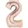 Folienballon Zahl 2 rose gold 3621201 / 9906277 86cm