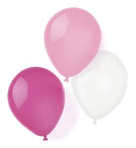 Latexballons Hot Pink 8 Stück, 25,4 cm/10"