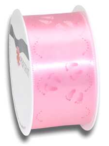 Geschenkband Satin Baby rosa 40mm x 2m