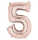 Folienballon Zahl 5 rose gold 3621601 / 9906280 86cm