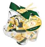 Glücksschwein mit Edelvollmilch Schokoladen -...