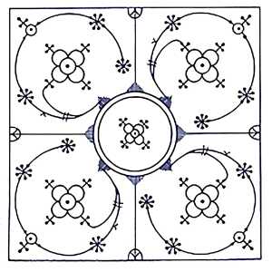 Servietten 33x33cm 20 St. Indisch blau