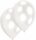 10 Latexballons Pearl weiss, 27,5 cm