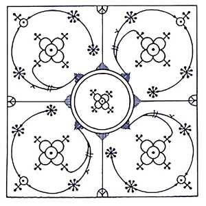 Servietten 24x24cm 20 St. Indisch blau
