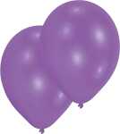 10 Latexballons Metallic violett, 27,5 cm