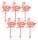 Flamingo Stecker 28 cm 6 Stück