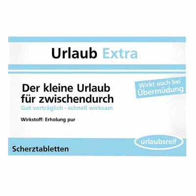 Scherztabletten 22g Urlaub Extra - Schokolinsen