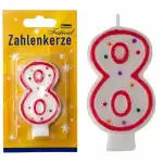 Idena Zahlenkerze "8" 4002372083557