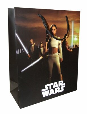 Geschenktasche L Starwars 26x32x12, Disney sortiert