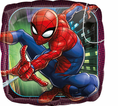 Folienballon Quadrat Spider-Man Animated