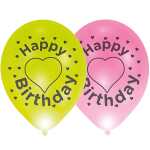 4 Ballons Ballominate Happy Birthday, 27,5 cm