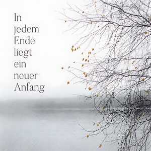 Motivserviette 33x33cm Trauer HOME F. 211937