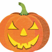 Servietten 12er Airlaid 33x33cm Halloween - pumpkin