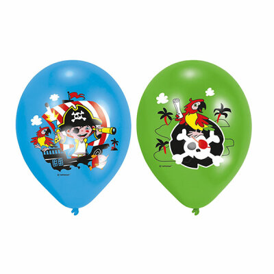 Luftballons Pirate 6er 27,5 cm/11"