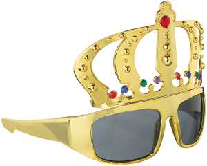 Amscan Spaß-Brille King gold 13051589165