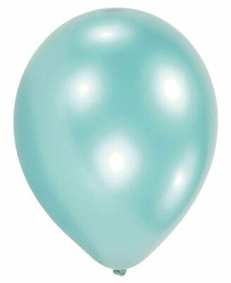 50 Latexballons Pearl Karibik-Blau, 27,5 cm